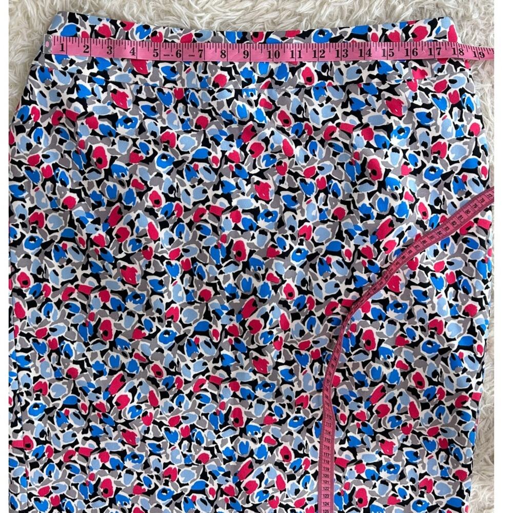 Nine West Womens Sz 14W Multicolor Floral Knee Length Straight Pencil Skirt#0277 - Picture 11 of 12